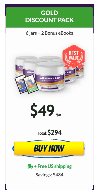 Balmorex Pro 6 bottles
